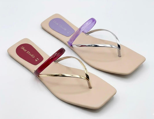 Crystal Strap Slippers