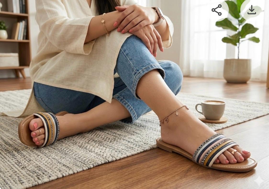 Glamour Stripe Slipper