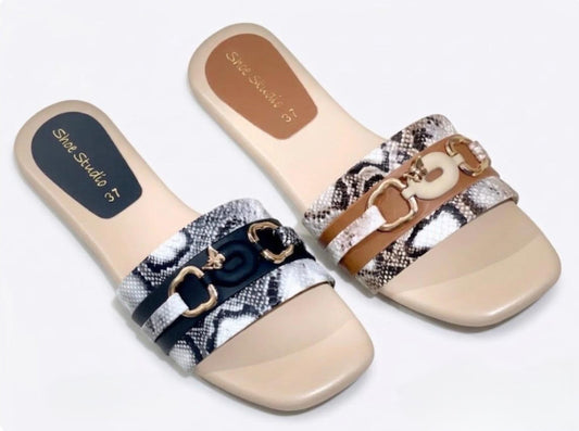 Royal Snake Printed Slipper