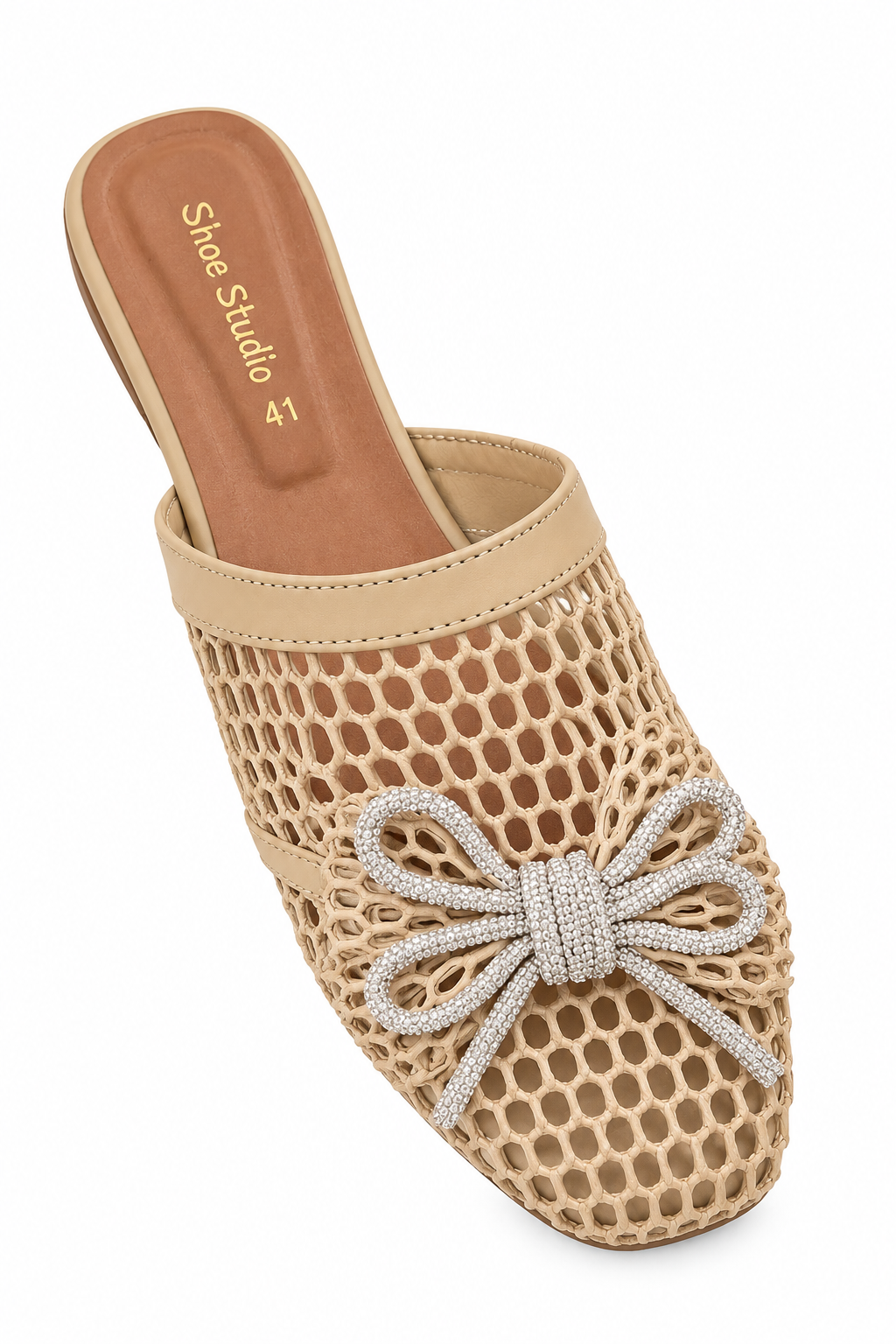 Trendy Tie Mesh Flats