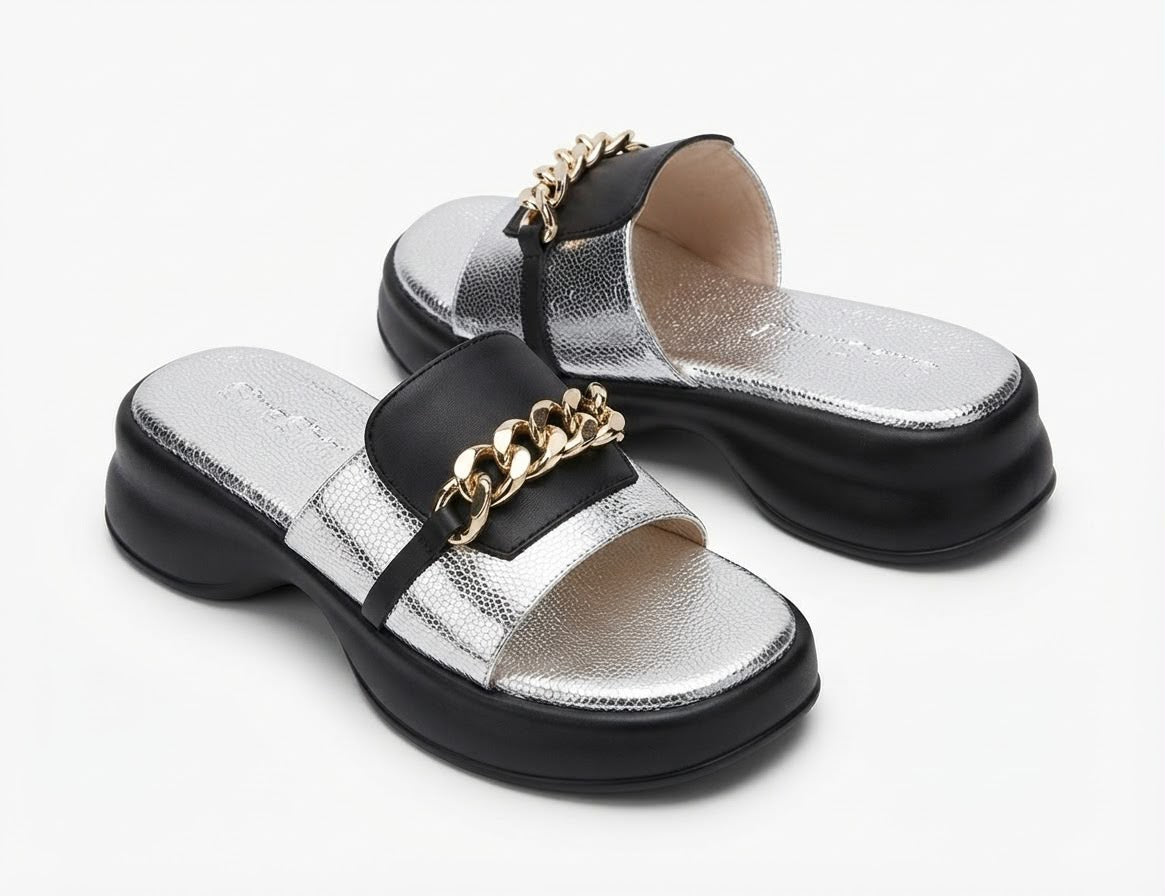 Golden Chain Luxe Wedge